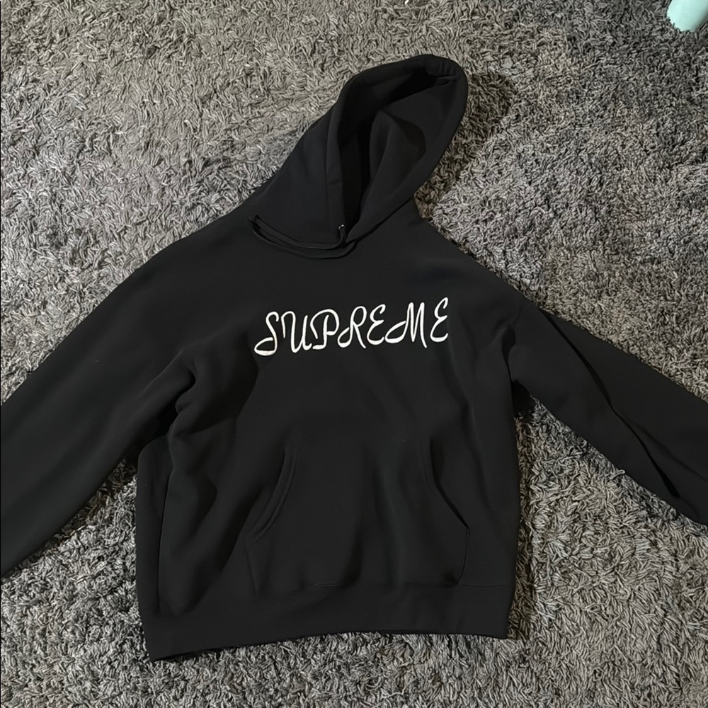 Supreme Black Fleece Hoodie